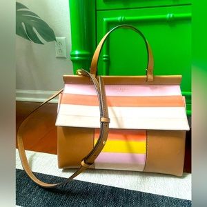 SOLD Tory Burch “pink and tan” satchel